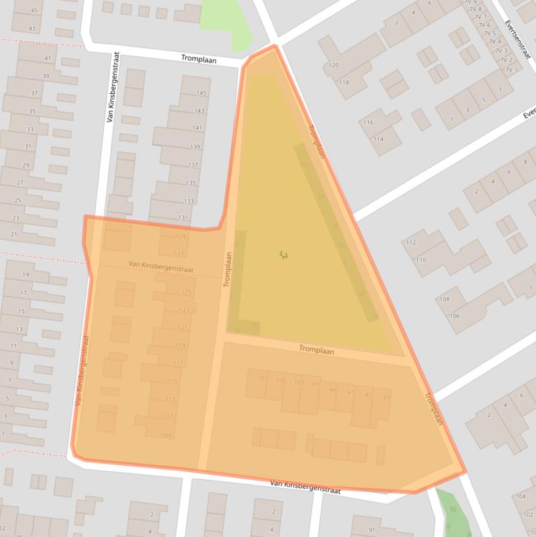 Kaart van postcodegebied 6004EM.
