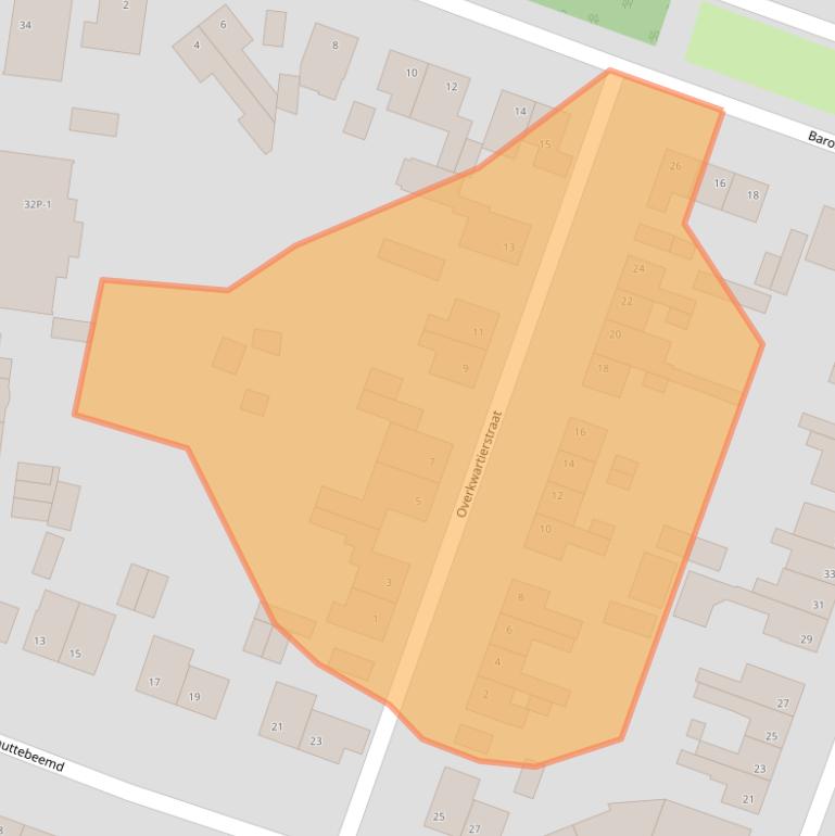 Kaart van postcodegebied 6004HJ.