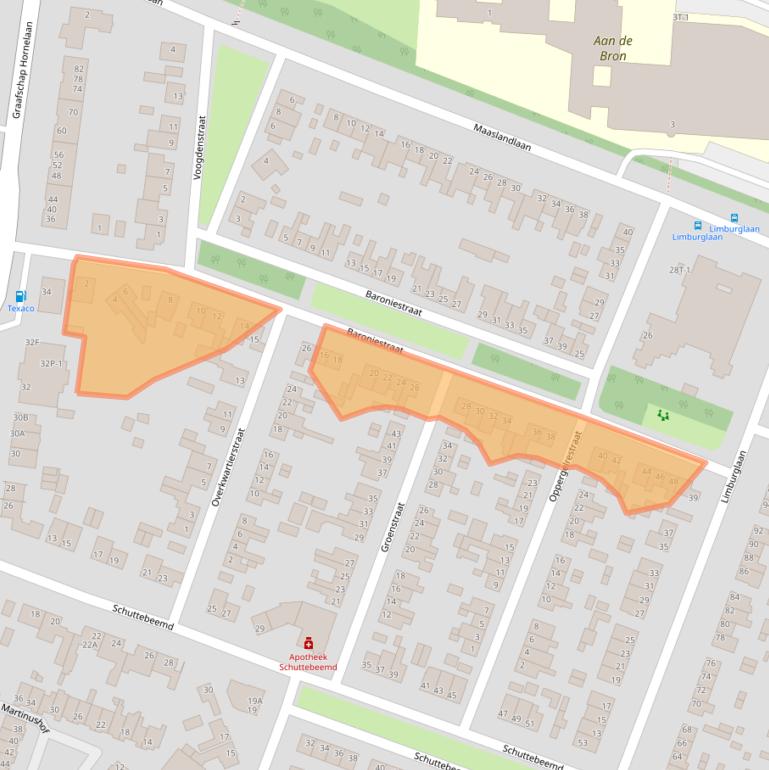 Kaart van postcodegebied 6004HL.