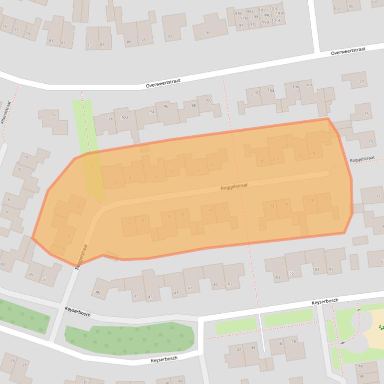 Kaart van postcodegebied 6004KG.