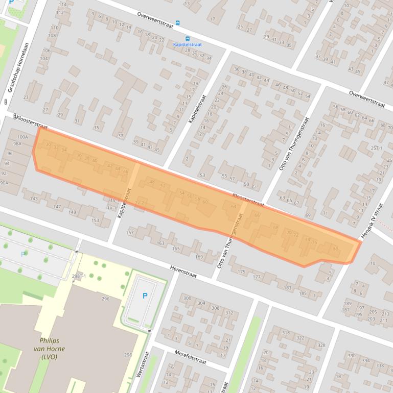 Kaart van postcodegebied 6004KN.