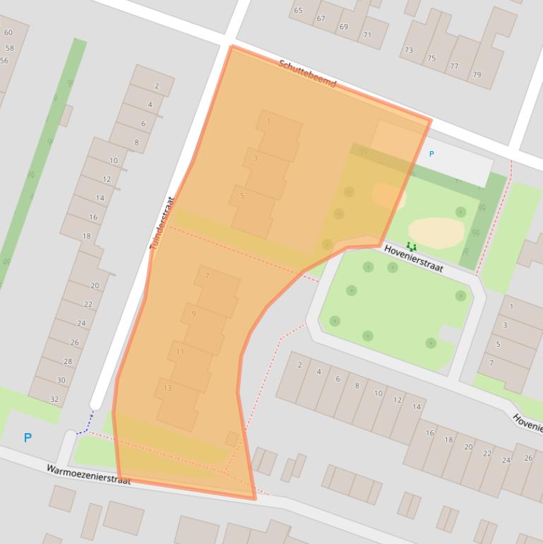 Kaart van postcodegebied 6004LD.