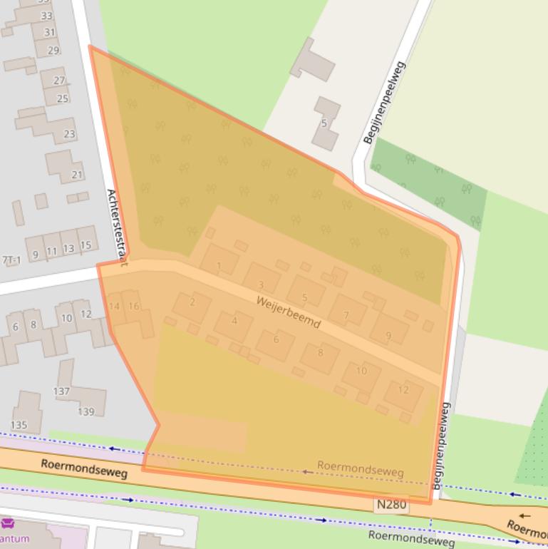 Kaart van postcodegebied 6004MC.