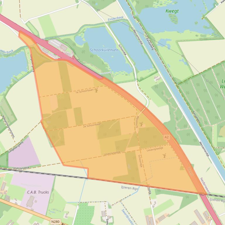 Kaart van postcodegebied 6004PJ.