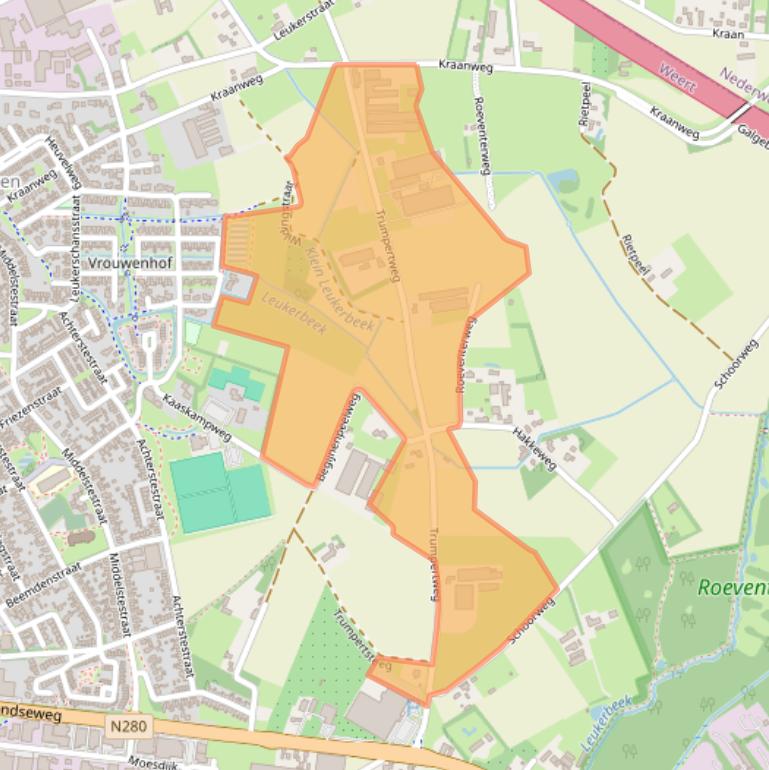 Kaart van postcodegebied 6004PW.
