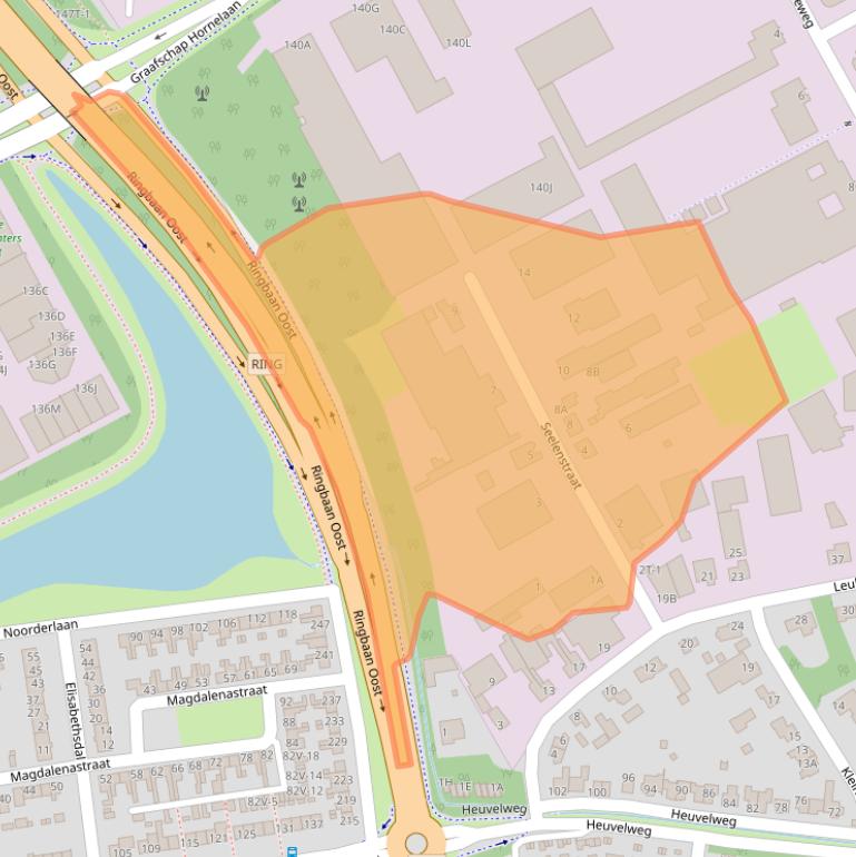 Kaart van postcodegebied 6004RL.