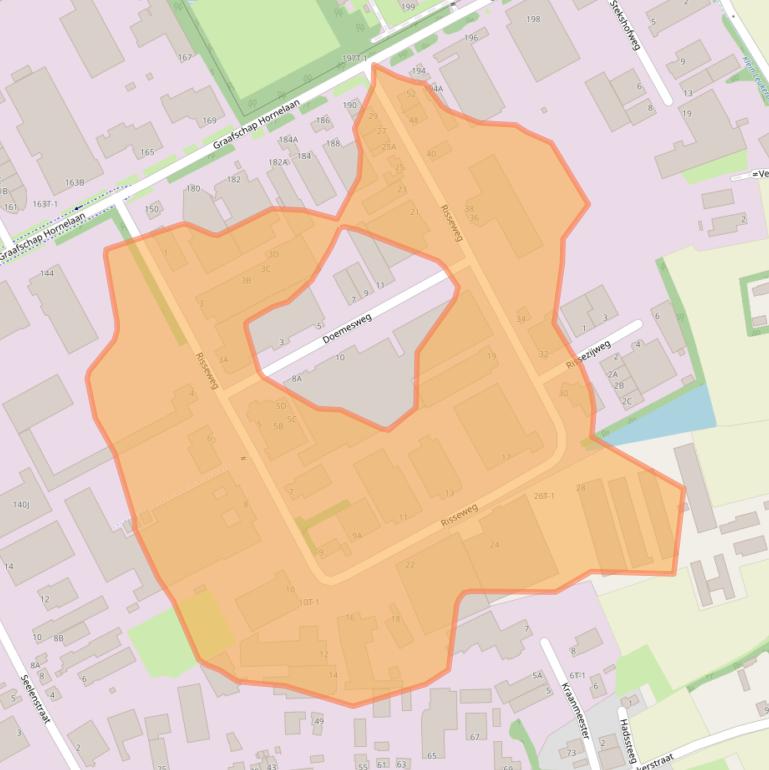 Kaart van postcodegebied 6004RM.