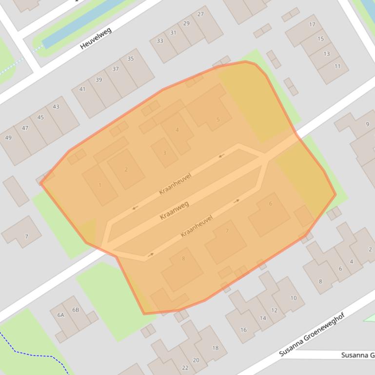 Kaart van postcodegebied 6004RP.