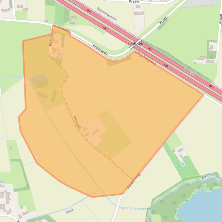 Kaart van postcodegebied 6004RX.