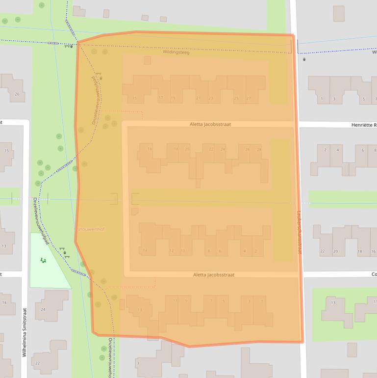 Kaart van postcodegebied 6004SJ.