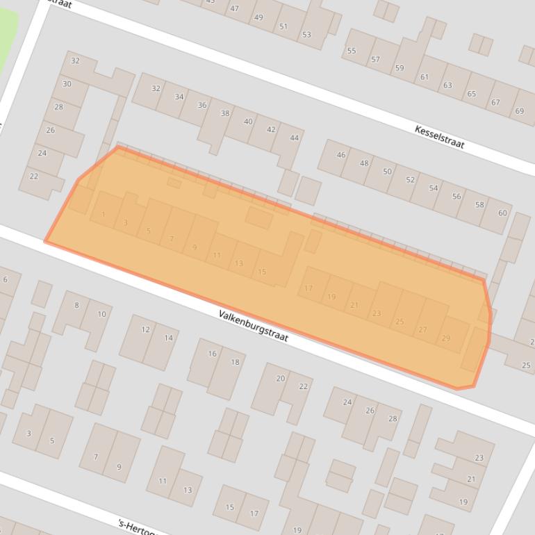 Kaart van postcodegebied 6004VA.
