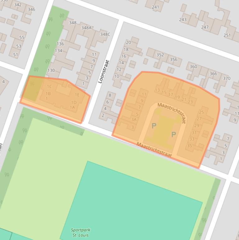 Kaart van postcodegebied 6004VW.