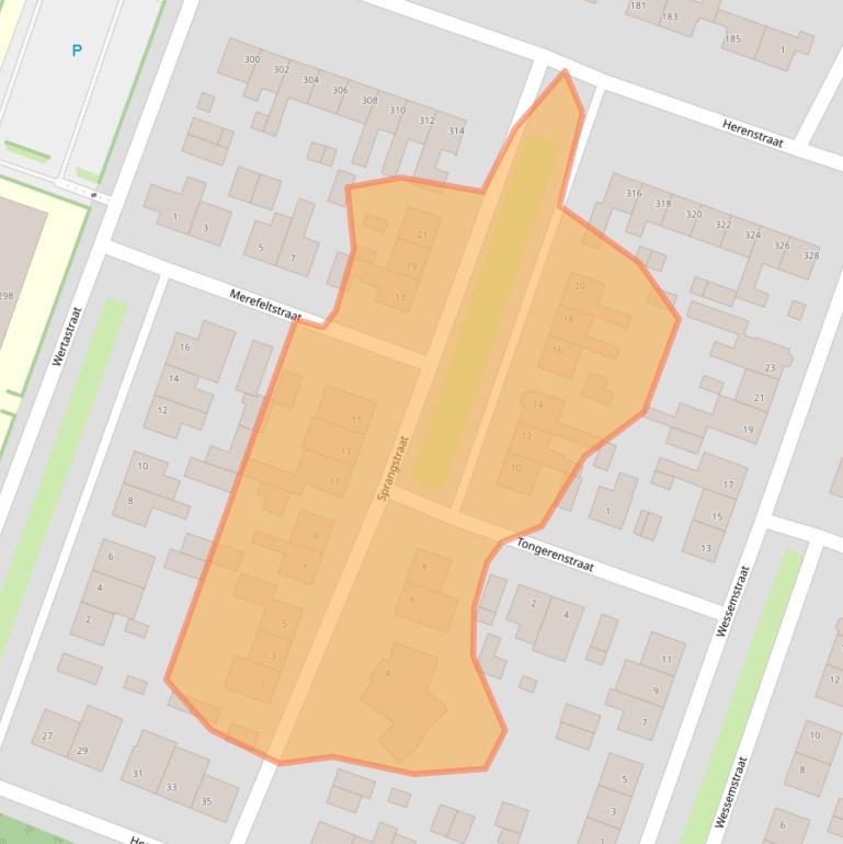 Kaart van postcodegebied 6004XD.