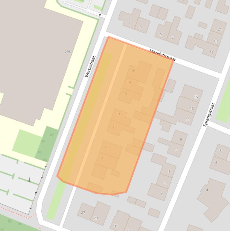 Kaart van postcodegebied 6004XG.
