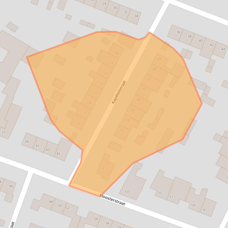 Kaart van postcodegebied 6004XR.