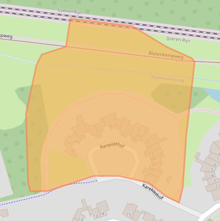 Kaart van postcodegebied 6005JM.