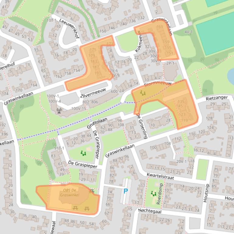 Kaart van postcodegebied 6005KE.