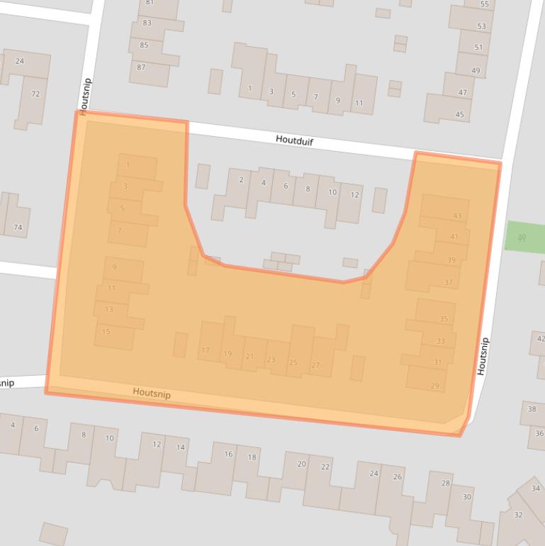 Kaart van postcodegebied 6005KN.