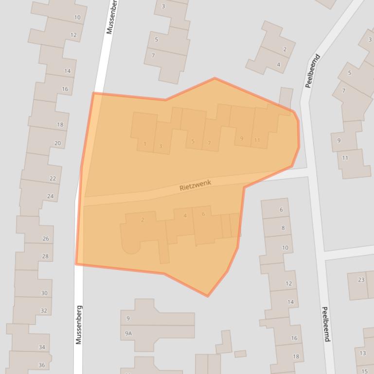 Kaart van postcodegebied 6005LJ.