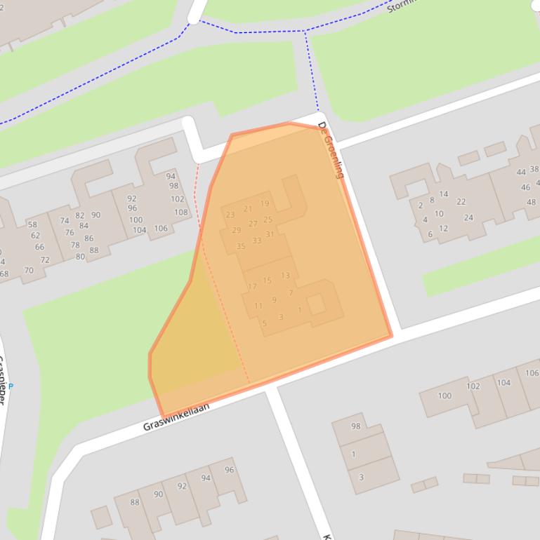 Kaart van postcodegebied 6005LT.