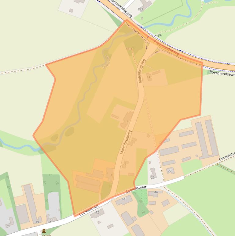 Kaart van postcodegebied 6005NK.