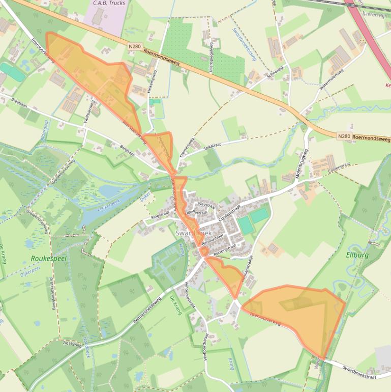 Kaart van postcodegebied 6005NP.