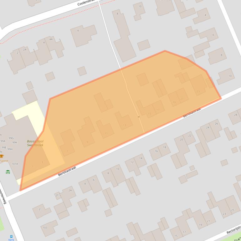 Kaart van postcodegebied 6005PA.