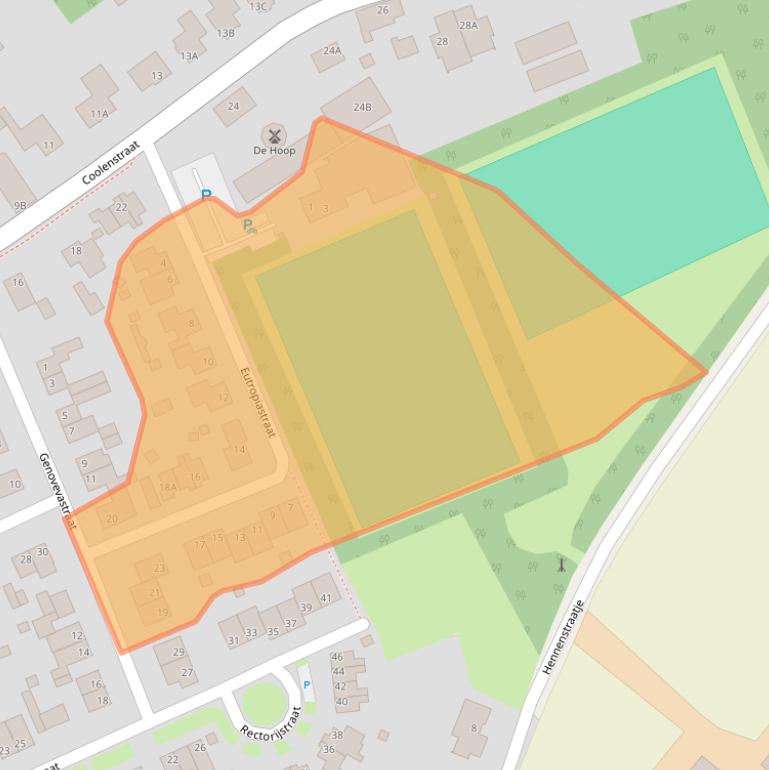 Kaart van postcodegebied 6005PE.