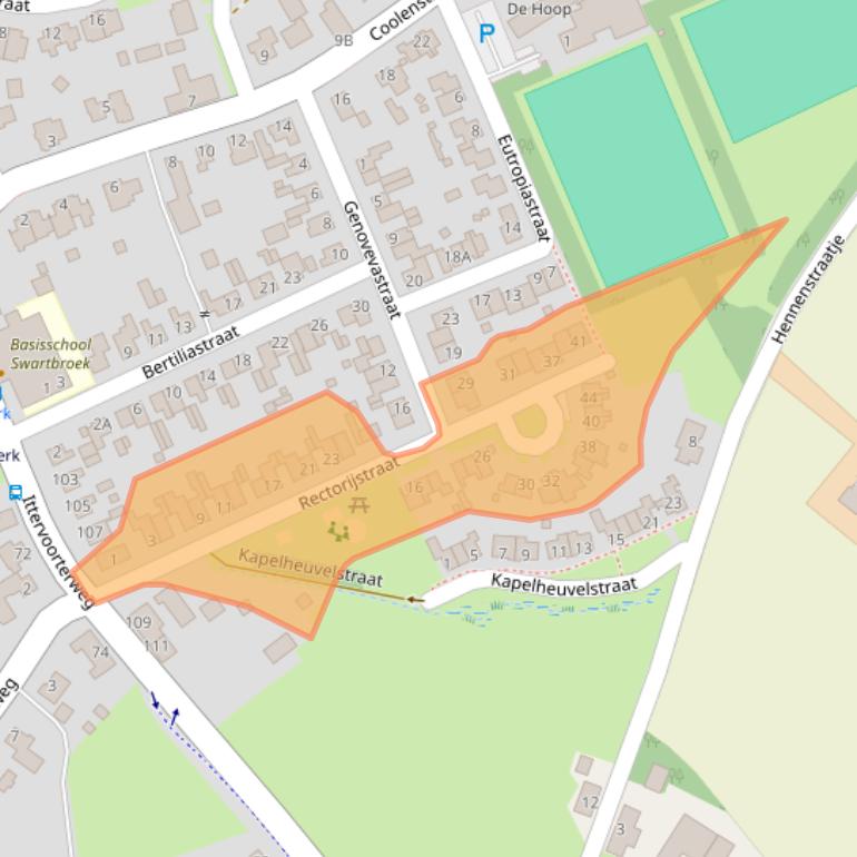 Kaart van postcodegebied 6005PG.