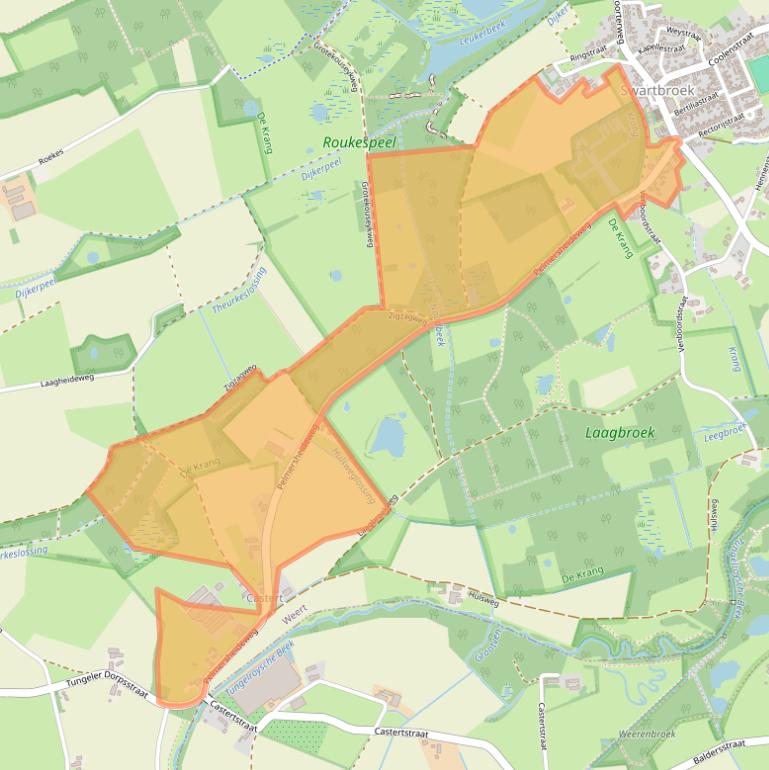 Kaart van postcodegebied 6005PK.