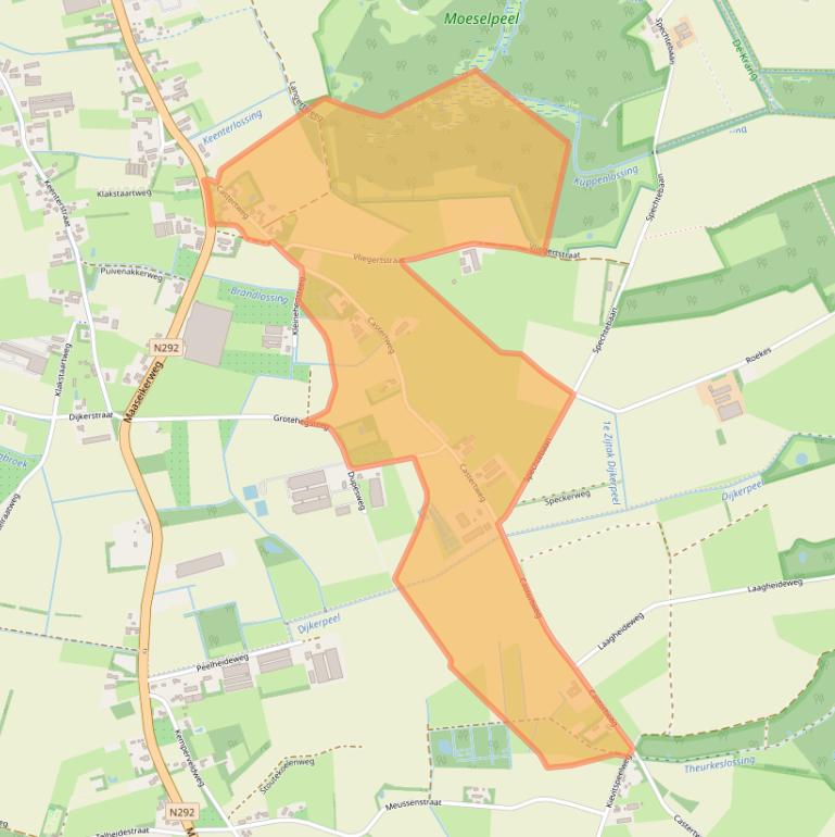 Kaart van postcodegebied 6005PM.
