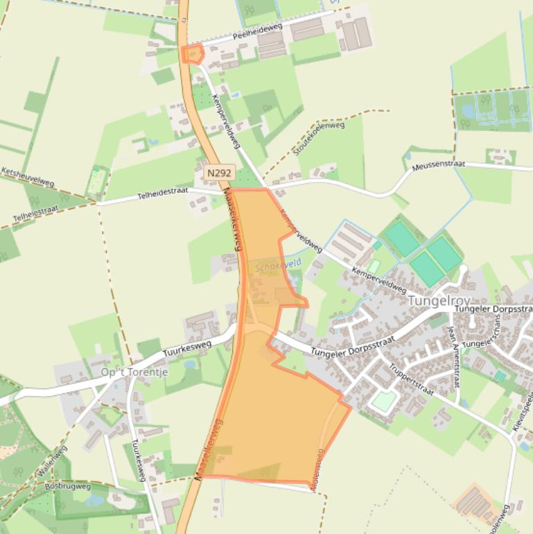 Kaart van postcodegebied 6005RA.