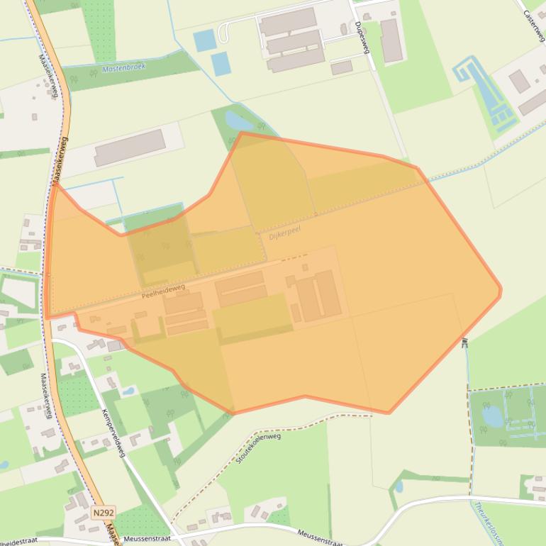 Kaart van postcodegebied 6005RB.