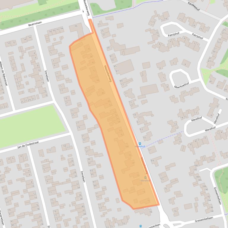 Kaart van postcodegebied 6006AB.