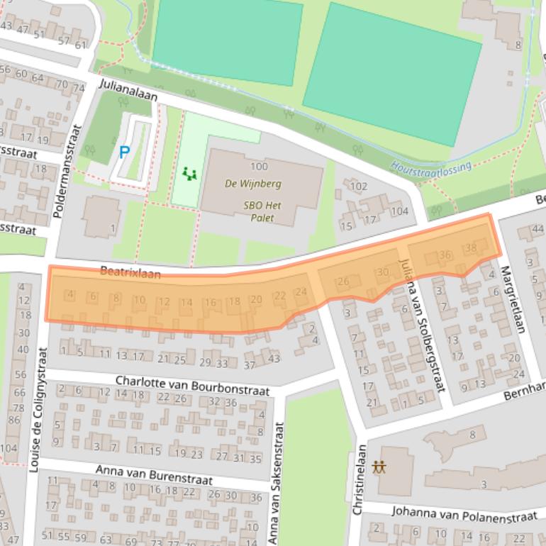 Kaart van postcodegebied 6006AJ.