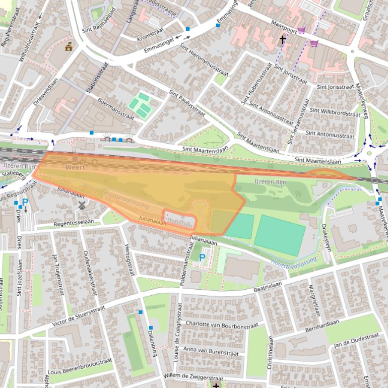 Kaart van postcodegebied 6006AL.