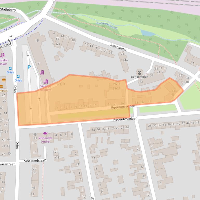 Kaart van postcodegebied 6006AS.