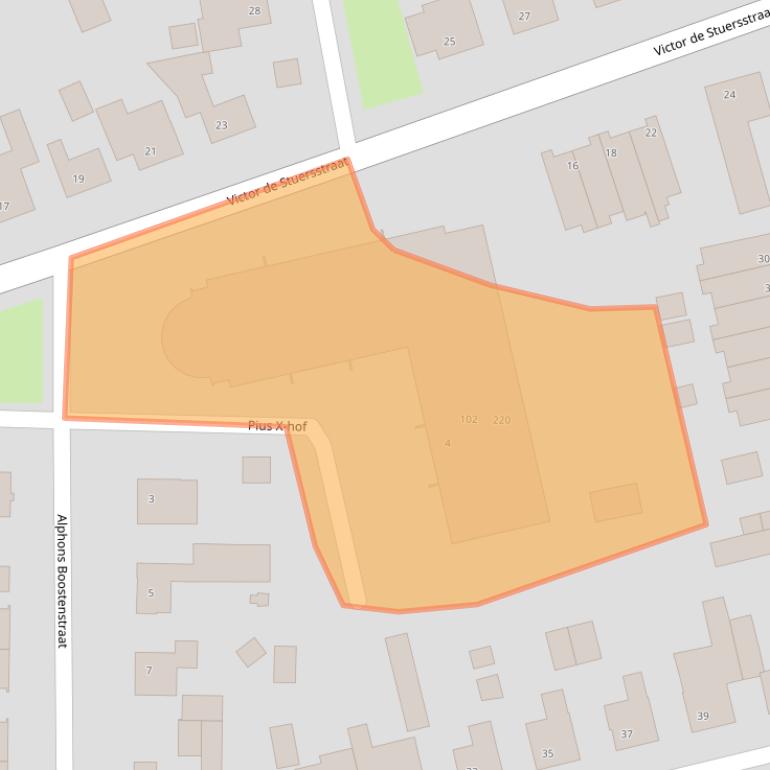 Kaart van postcodegebied 6006AZ.