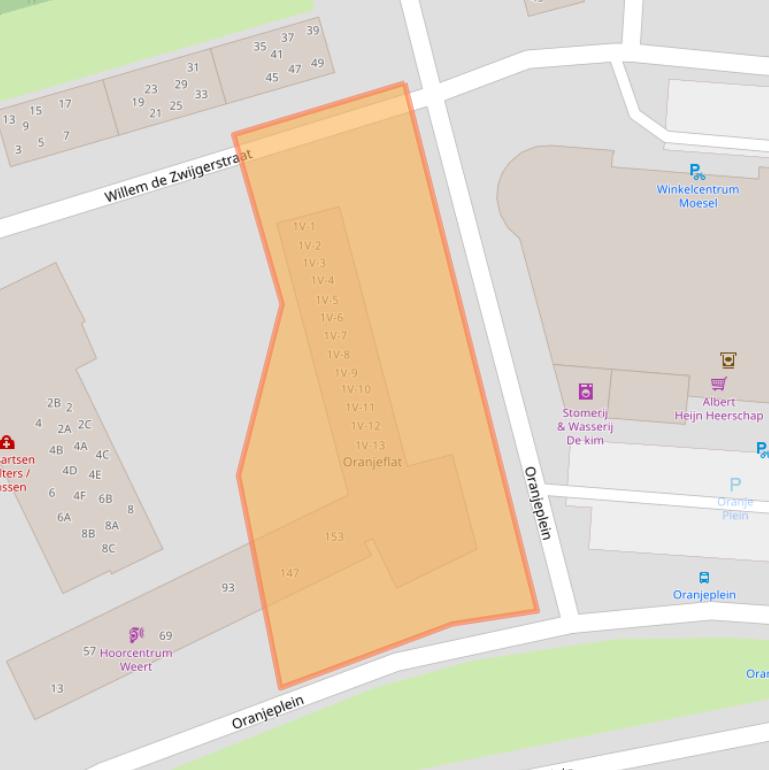 Kaart van postcodegebied 6006CW.