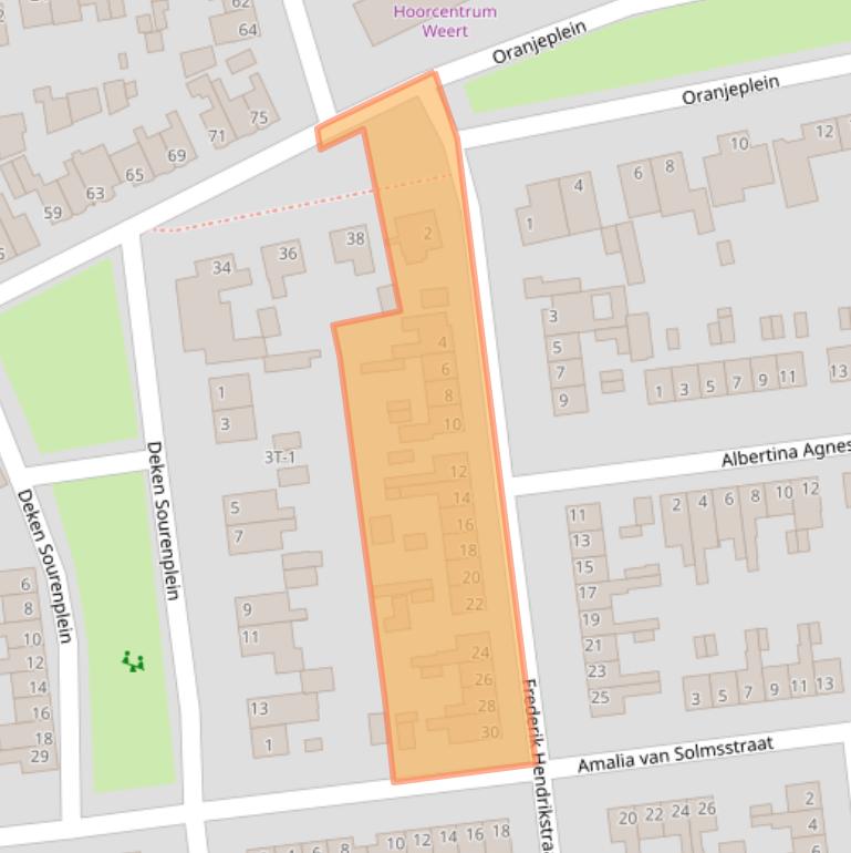 Kaart van postcodegebied 6006EC.