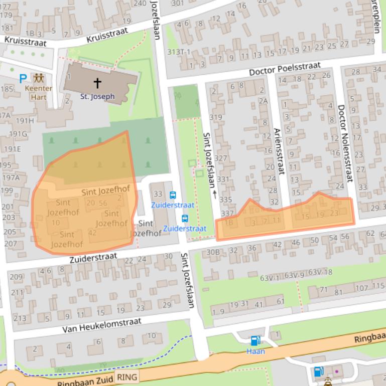 Kaart van postcodegebied 6006EN.