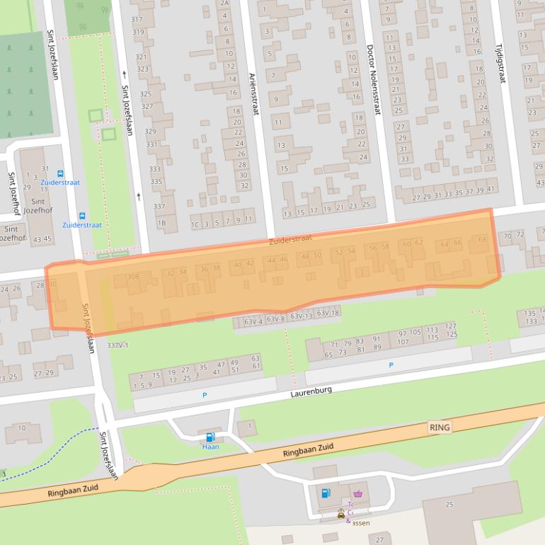 Kaart van postcodegebied 6006ES.