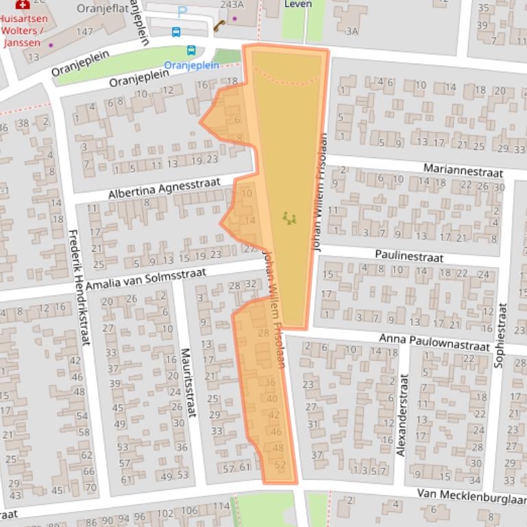 Kaart van postcodegebied 6006EW.