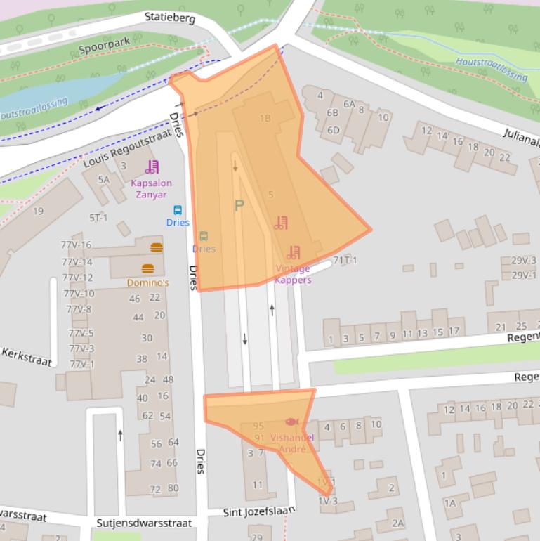 Kaart van postcodegebied 6006HR.