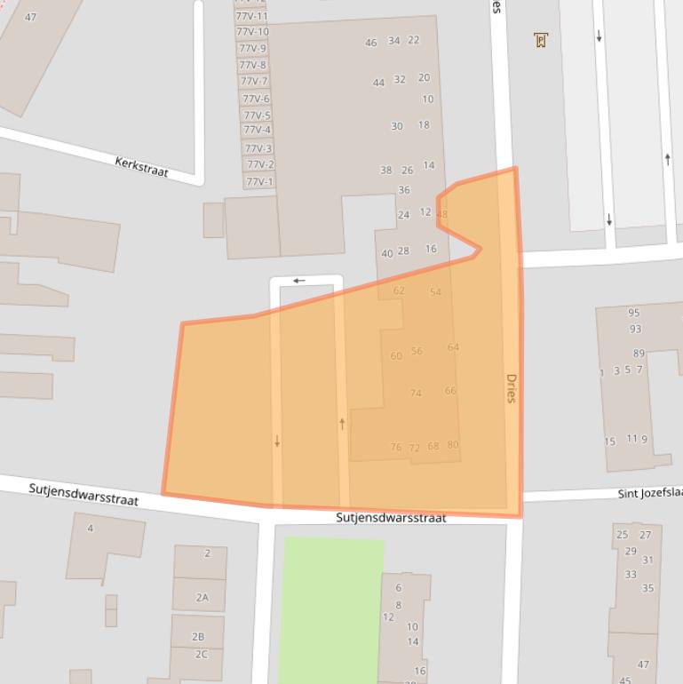 Kaart van postcodegebied 6006HT.