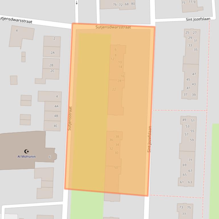 Kaart van postcodegebied 6006JL.