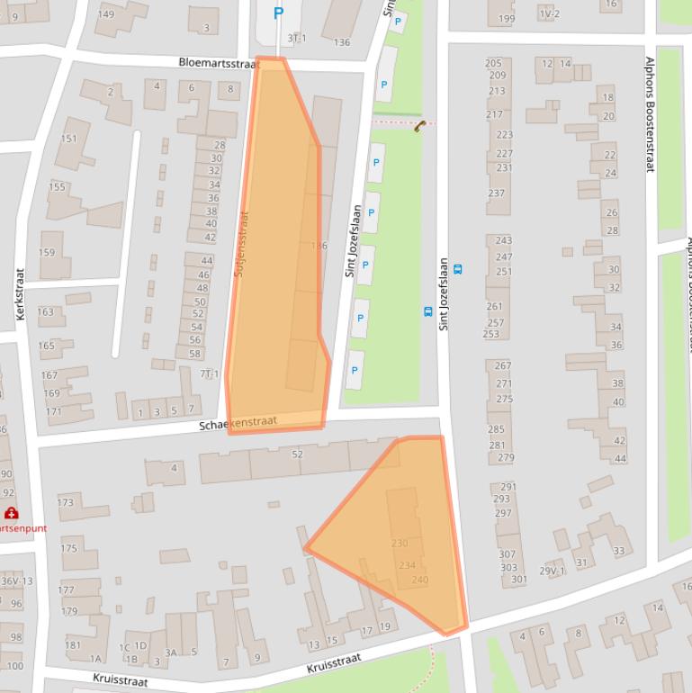 Kaart van postcodegebied 6006JR.