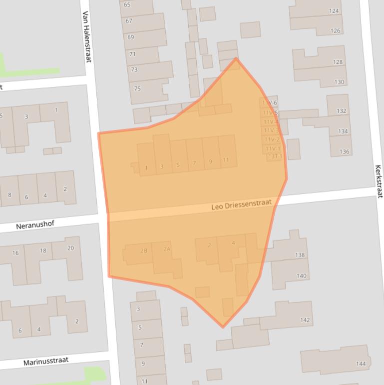 Kaart van postcodegebied 6006JV.