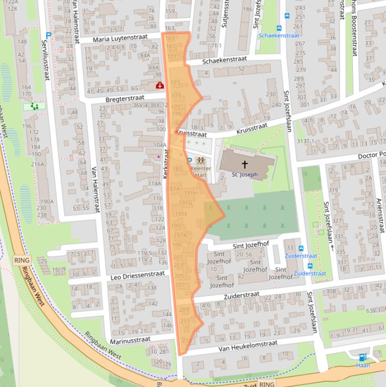Kaart van postcodegebied 6006KN.