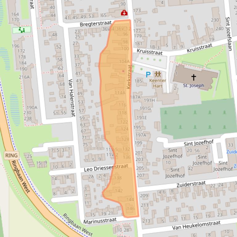 Kaart van postcodegebied 6006KS.